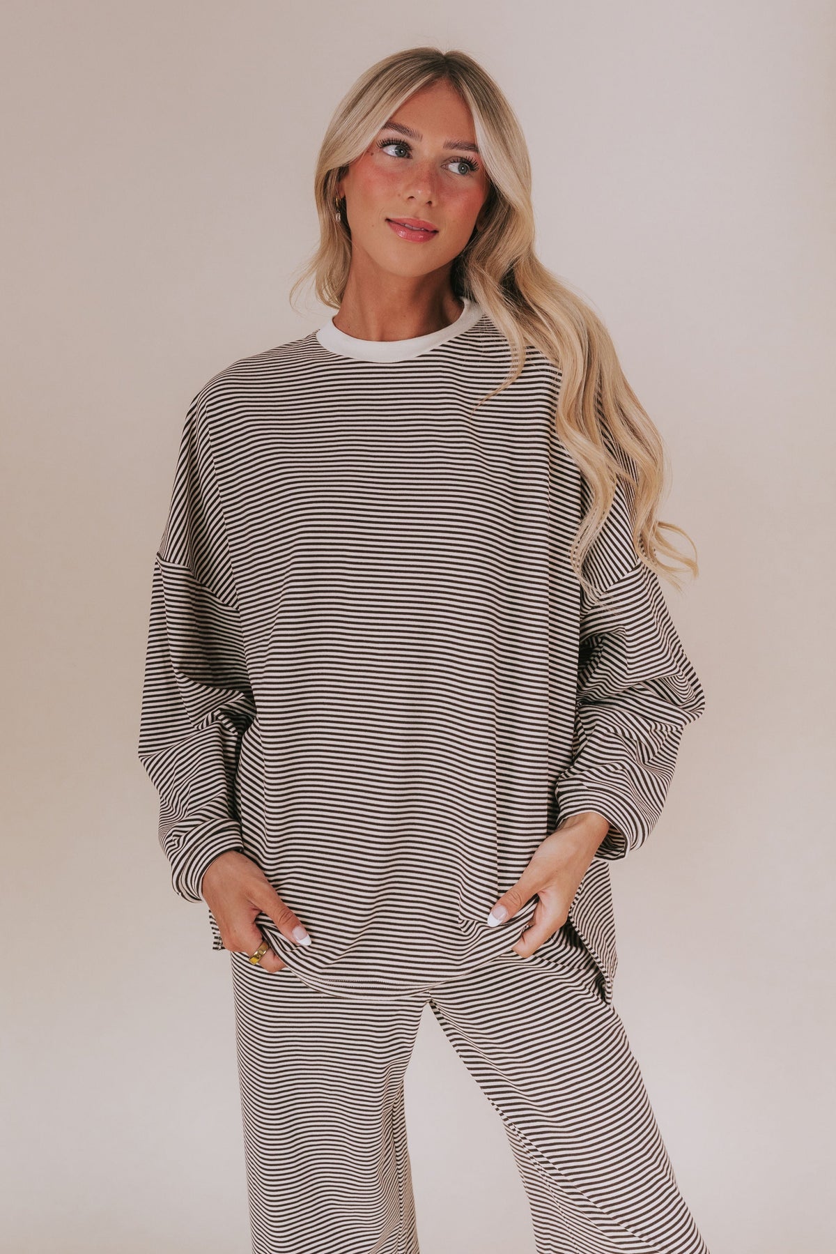 Striped Oversize Set