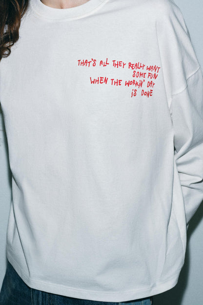 Oversized Text T-Shirt