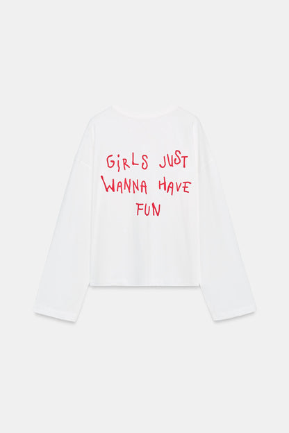 Oversized Text T-Shirt