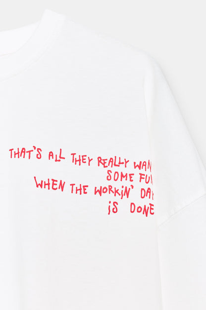 Oversized Text T-Shirt