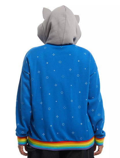 Nyan Cat Plush Ears Girls Hoodie