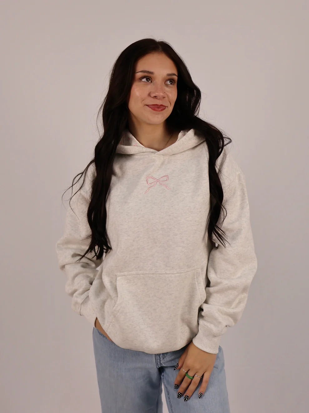 Pink Bow Hoodie