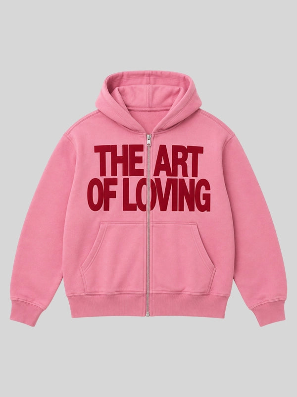 Olivia Dean The Art Of Loving Pink Hoodie