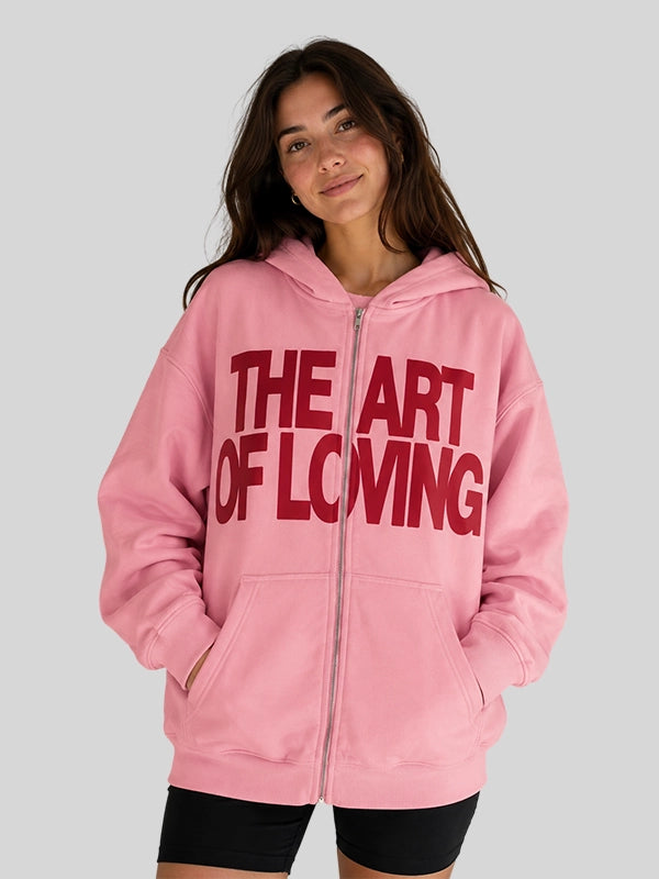 Olivia Dean The Art Of Loving Pink Hoodie