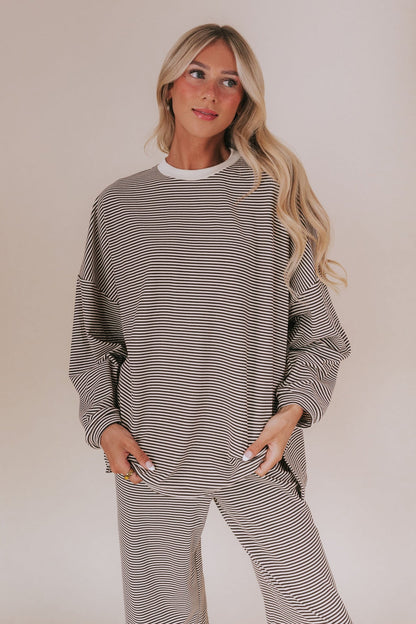 Striped  Oversize Set