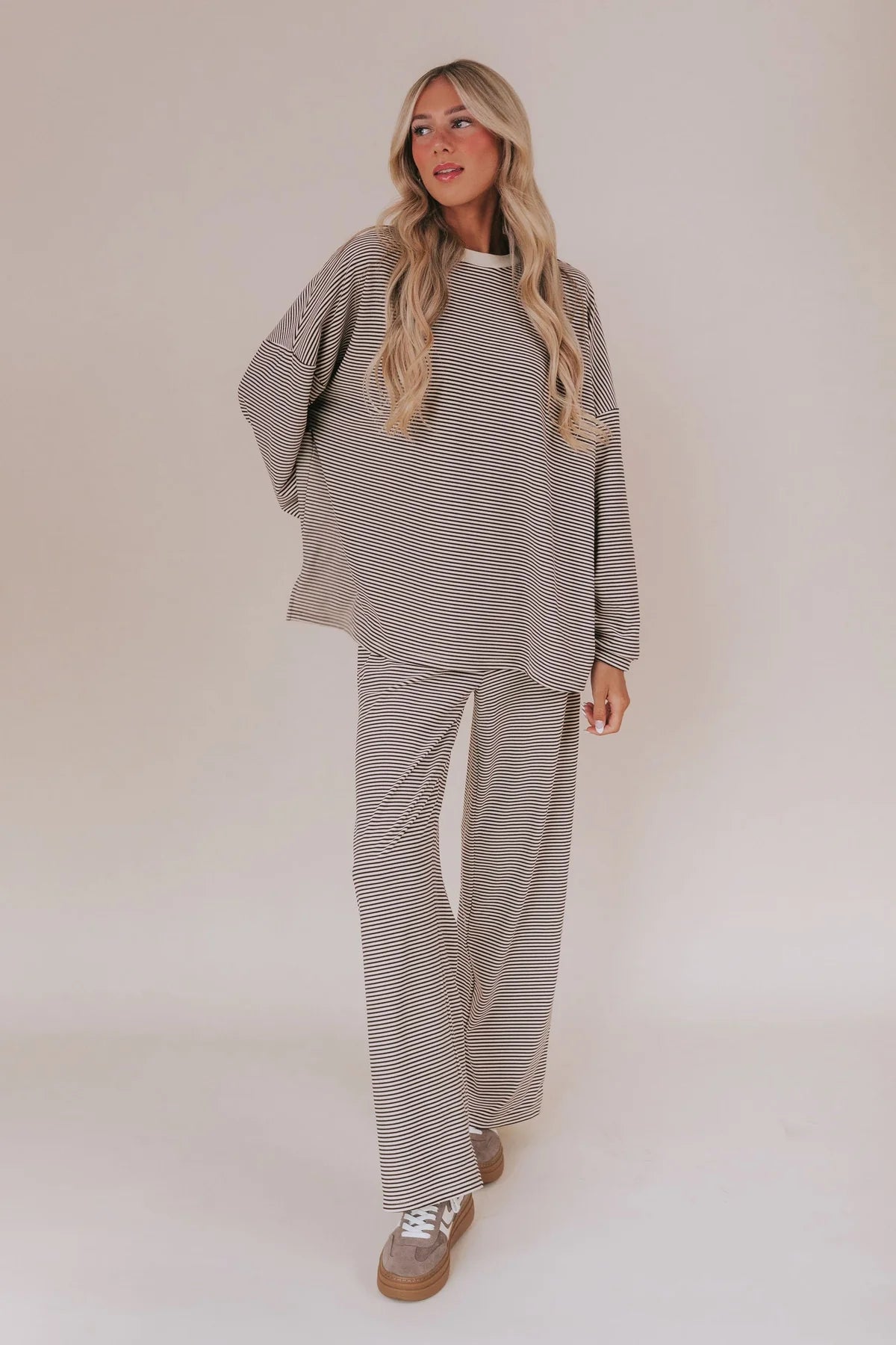 Striped  Oversize Set