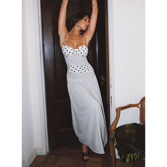 Marguerite Halter Maxi Dress