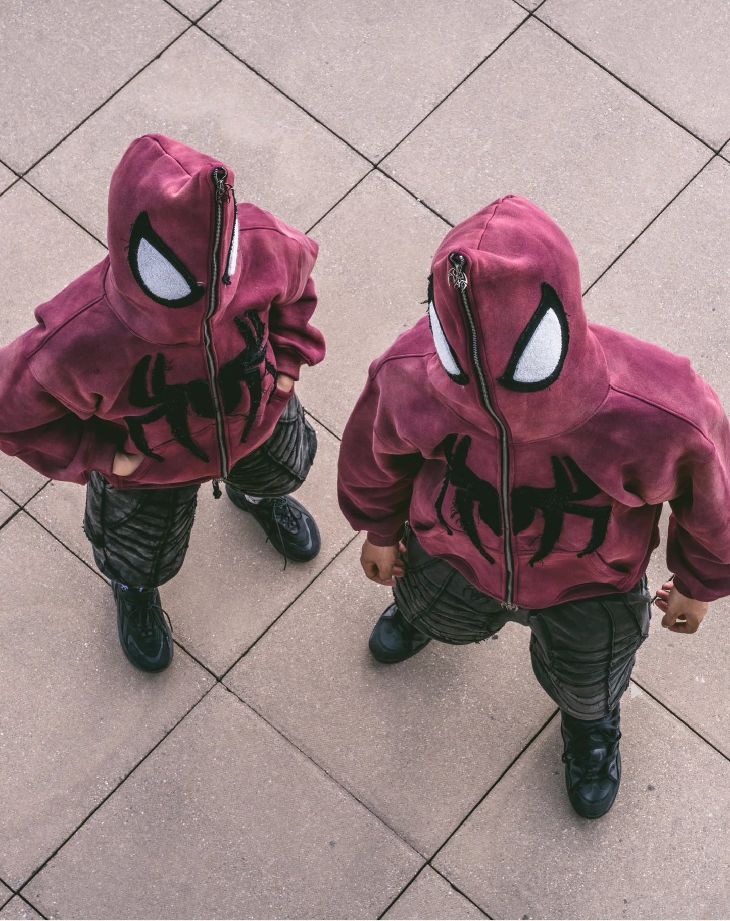 Blood Red Spider Full-Zip Hoodie