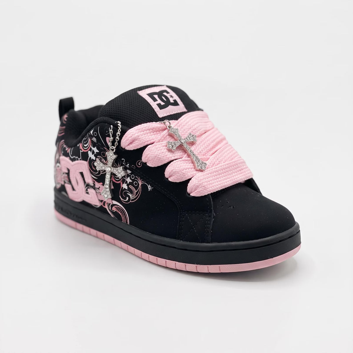 Blush & Black Court Sneaker